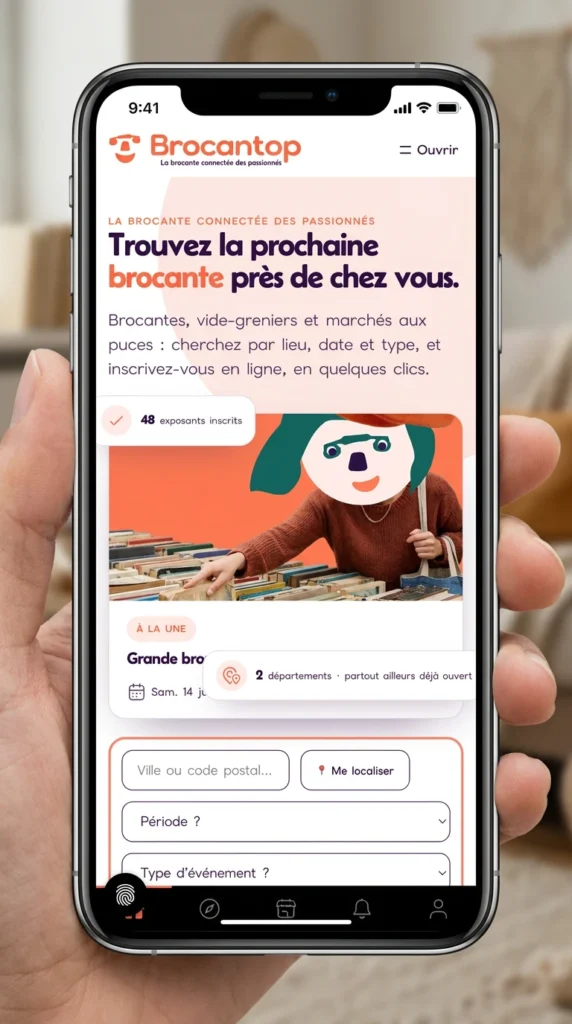 Brocantop website design